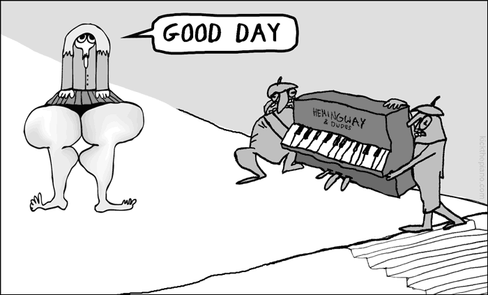 Kicky: Good day to piano carriers