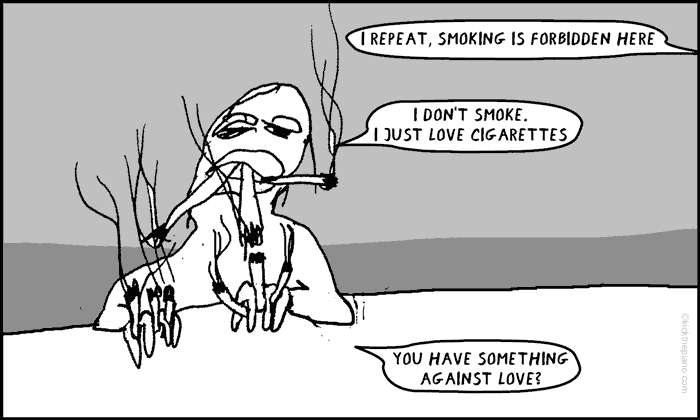smoking at job interview